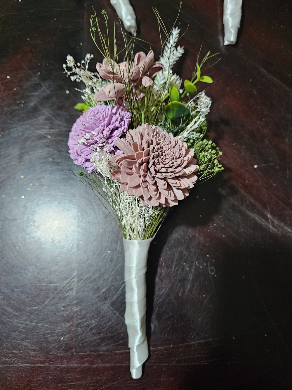 Sola Wood Mauve and Lavender Floral Bouquet (2)